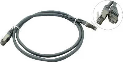 Кабель Patch Cord FTP кат.5e 1м  серый