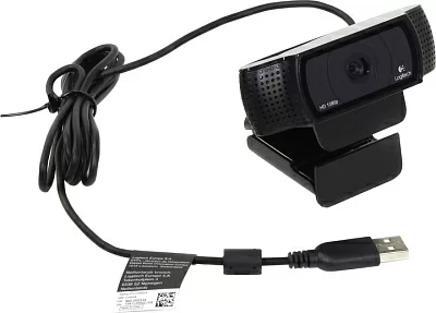 Интернет-камера Logitech HD Pro Webcam C920 (RTL) (USB2.0 1920*1080 микрофон)  <960-001055>