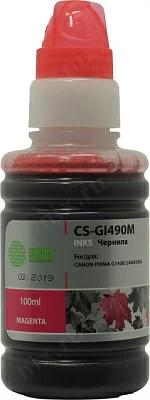 Чернила Cactus CS-GI490M Magenta для Canon  Pixma G1400/G2400/G3400  (100мл)