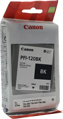 Чернильница Canon PFI-120BK  Black для  TM-200/205/300/305