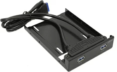 Akasa AK-HDA-09BK Крепление 3.5" для HDD/SSD 2.5" +2-port USB3.0