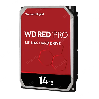 Жёсткий диск HDD 14 Tb SATA 6Gb/s Western Digital Red Pro WD141KFGX 3.5"