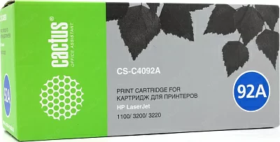 Картридж Cactus CS-C4092A  для  HP LJ 1100/3200/3220