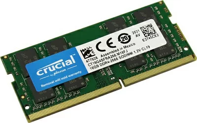 Модуль памяти Crucial CT16G4SFRA266 DDR4 SODIMM 16Gb PC4-21300 CL19 (for NoteBook)