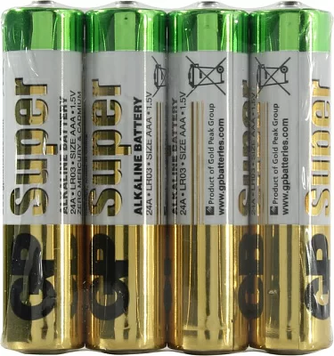 Элемент питания GP Super 24ARS-2SB4-96 (LR03) Size AAA щелочной  (alkaline)  уп.96 шт