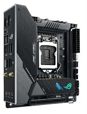 Мат. плата ASUS ROG STRIX Z490-I GAMING (RTL) LGA1200 Z490 PCI-E HDMI+DPGbLAN+WiFi SATA  Mini-ITX 2DDR4