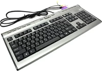 Клавиатура A4Tech X-Slim Multimedia Keyboard KLS-7MUU <Grey-Black/Silver> <USB> 104КЛ+17КЛ  М/Мед + USB порт