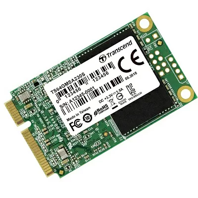 Накопитель SSD 64 Gb mSATA 6Gb/s Transcend <TS64GMSA230S> 3D  TLC