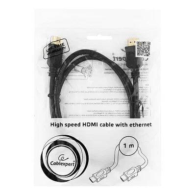 Cablexpert <CC-HDMI4L-1M> Кабель HDMI to HDMI  (19M -19M) 1м ver2.0