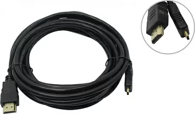 Кабель HDMI to micro HDMI (19M -19M)  5м ver1.4