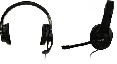 Наушники с микрофоном Hama HS-P300 PC Office Headset 139925 (регул. громкости шнур 2м)