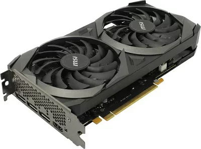 Видеокарта 8Gb PCI-E GDDR6 MSI RTX 3060 Ti VENTUS 2X OCV1 LHR (RTL) HDMI+3xDP GeForce  RTX3060Ti