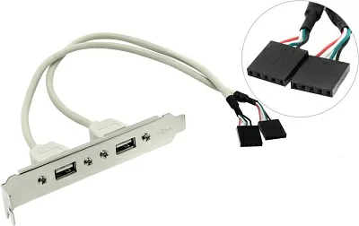 Espada BRCT-2PrtUSB2 Планка портов в корпус 2 Port  USB 2.0