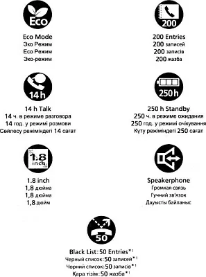 Panasonic KX-TGH210RUB Black р/телефон (трубка  с  цв.ЖК диспл. DECT)