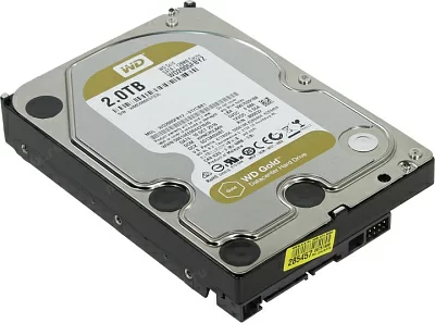 Жёсткий диск HDD 2 Tb SATA 6Gb/s Western Digital Gold  <WD2005FBYZ>  3.5" 7200rpm 128Mb