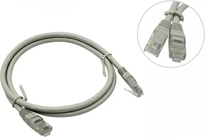 Кабель Patch Cord  UTP  кат.6 1м серый