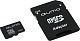 Карта памяти Qumo QM16(G)MICSDHC10 microSDHC 16Gb Class10  + microSD-->SD  Adapter