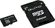 Карта памяти Qumo QM16(G)MICSDHC10 microSDHC 16Gb  Class10  + microSD-->SD  Adapter