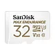 Карта памяти SanDisk Max Endurance <SDSQQVR-032G-GN6IA> microSDHC Memory Card 32Gb UHS-I U3 +  microSD--> SD  Adapter