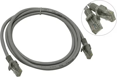 Кабель Patch Cord UTP  кат.5e 1.5м  серый