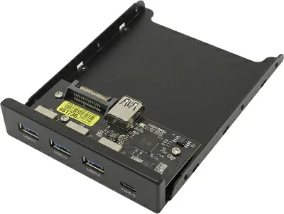 Панель расширения Exegate U3H-623 3xUSB3.0+USB-C port Front Panel  EX283579RUS (крепление на  лицевую  панель корпуса  3.5")