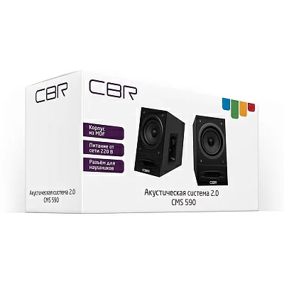 Колонки CBR CMS 590 Black (2x5W дерево питание от USB)