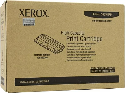 Тонер-картридж XEROX 108R00796 Black для  Phaser  3635MFP (повышенной емкости)