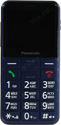 Телефон Panasonic KX-TU150RUC Blue (DualBand 2.4" 320x240 GSM+BT  microSD 0.3Mpx  100г)