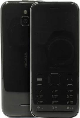 Телефон NOKIA 8000 4G DS 16LIOB01A18 TA-1303 Black (1.3GHz 512Mb 2.8"320x2404G+WiFi+BT4Gb+microSD2Mpx)