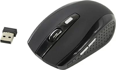 Манипулятор OKLICK Wireless Optical Mouse 455MW Black (RTL)  USB 6btn+Roll 945818