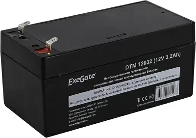 Аккумулятор Exegate DTM 12032 (12V 3.2Ah) для слаботочных  систем EX282959RUS