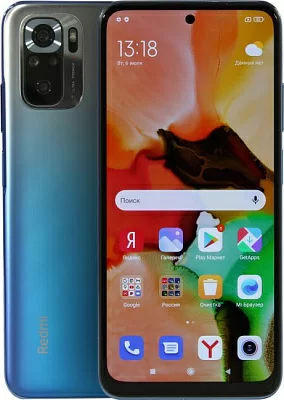 Смартфон Xiaomi Redmi Note 10S 6/64Gb Ocean Blue (2GHz 6Gb 6.43"2400x1080 AMOLED 4G+WiFi+BT 64Gb 64+8+2+2Mpx)