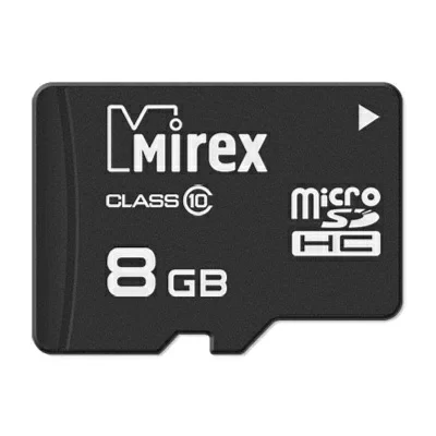 Карта памяти Mirex  <13612-MC10SD08> microSDHC 8Gb Class10