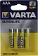 Элемент питания VARTA SUPERLIFE 2003-4 Size"AAA" 1.5V  (Zinc-Carbon)  уп.4  шт