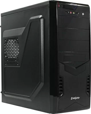 Корпус Miditower  Exegate CP-601 Black ATX 400W (24+4пин) EX261449RUS