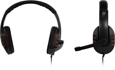 Наушники с микрофоном OKLICK HS-L380G Black-Red (шнур 1.8м) 1100404