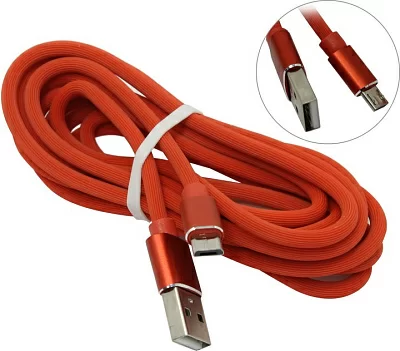 JETACCESS JA-DC24 1м Red Кабель USB 2.0  A-->micro-B 1м