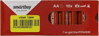 Батарея питания Smartbuy SBBA-2A10BX Size"AA" 1.5V щелочной  (alkaline)  уп.10шт