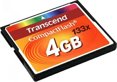 Карта памяти Transcend <TS4GCF133> CompactFlash Card 4Gb  133x