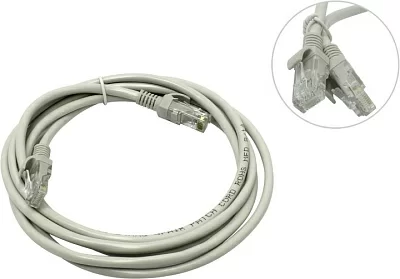 Кабель Patch Cord  UTP  кат.5e 2м серый