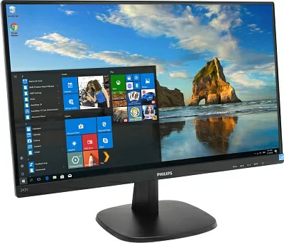 23.8" ЖК монитор PHILIPS 243V7QJABF/01/00 (LCD 1920x1080  D-Sub HDMI  DP)