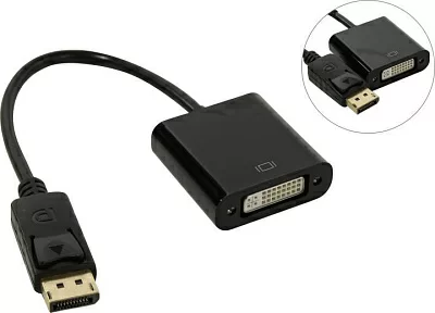 KS-is KS-519 Кабель-переходник DisplayPort  (M)->  DVI-D (29F)  0.15м