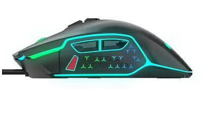 Манипулятор HIPER Gaming Mouse <GMUS-3000 DRAKKAR>  Black  (RTL) USB 8btn+Roll