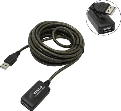 Cablexpert UAE-01-5M Кабель удлинительный активный  USB  2.0 A-->A  5м