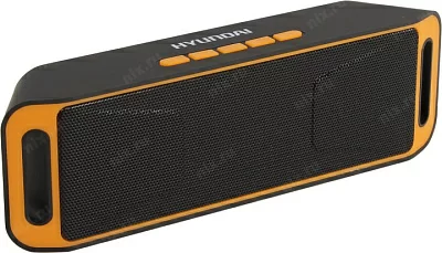 Колонка Hyundai H-PAC160 Black&Orange (2x3W USB  Bluetooth microSD FM Li-Ion)