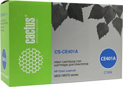 Картридж Cactus CS-CE401A Cyan для HP 500 Color  M551