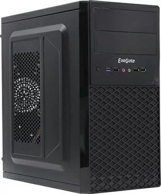 Корпус Minitower  Exegate QA-413U Black MicroATX 450W (24+4+6/8пин) EX278429RUS