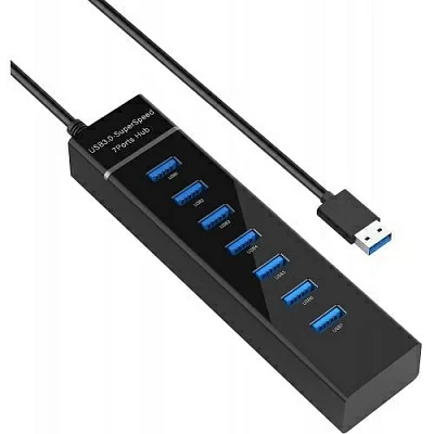 Разветвитель KS-is <KS-569> 7-port  Hub 1xUSB3.0+6xUSB2.0 + БП