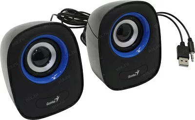 Колонки Genius SP-Q160 Blue (2x3W  питание  от USB) (31730027403)