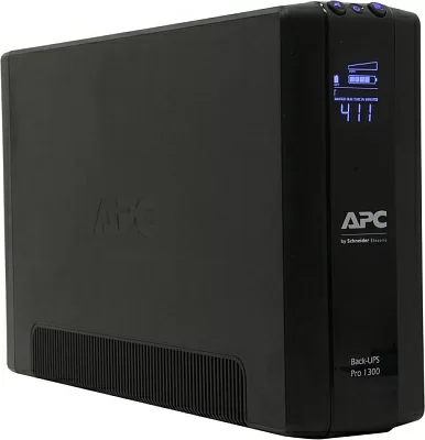 ИБП UPS 1300VA Back-UPS Pro APC BR1300MI защита телефонной линии RJ-45 USB LCD